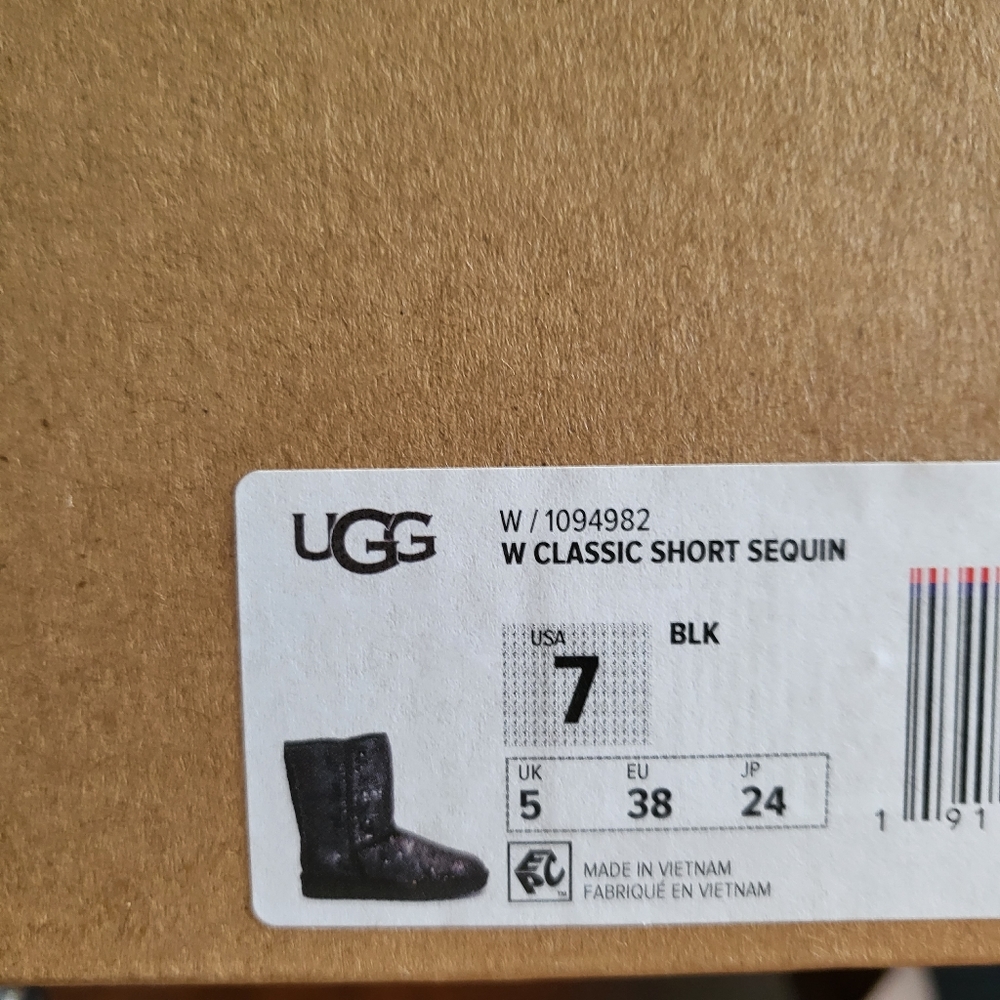 UGG classic short sequin 3 - Picture 5 of 7